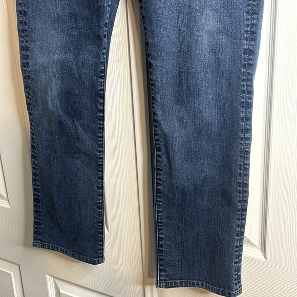7 For All Mankind Straight Jean 32 Medium Wash - Picture 3 of 6